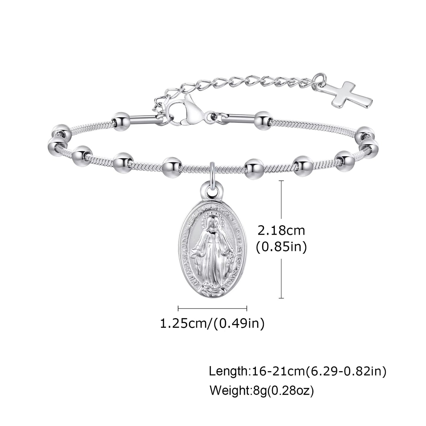 Divine Grace Rosary Bracelet – Faith Woven in Golden Beauty